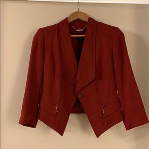 Dark red casual jacket by WHBM